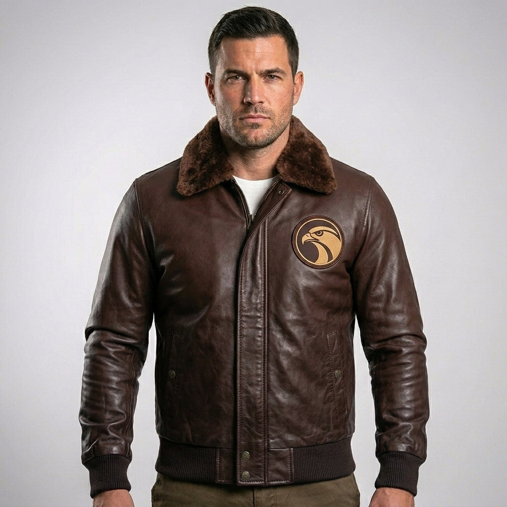 Men’s Aviator Leather Jacket