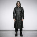 Men’s Steampunk Leather Vampire Trench Coat