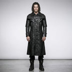 Men’s Steampunk Leather Vampire Trench Coat