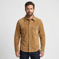 Men’s Western Cowboy Vintage Suede Leather Trucker Shirt Jacket