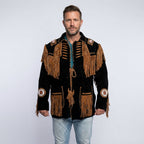 Men’s Authentic Western Leather Jacket – Classic Cowboy Rancher Style
