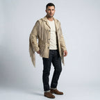 Men’s Western Cowboy White Suede Jacket – Vintage Rancher Style
