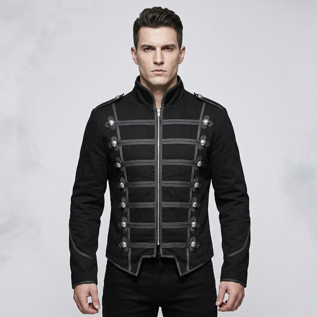 Men’s MarchGuard Military Marching Band Jacket – Classic Parade Uniform Style