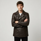 Strellson FOSTER Mocha Brown Leather Jacket