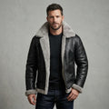 Winter Warrior B-3 Bomber Leather Jacket