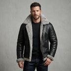 Winter Warrior B-3 Bomber Leather Jacket