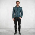 Men’s Cafe Racer Distressed Biker Leather Jacket
