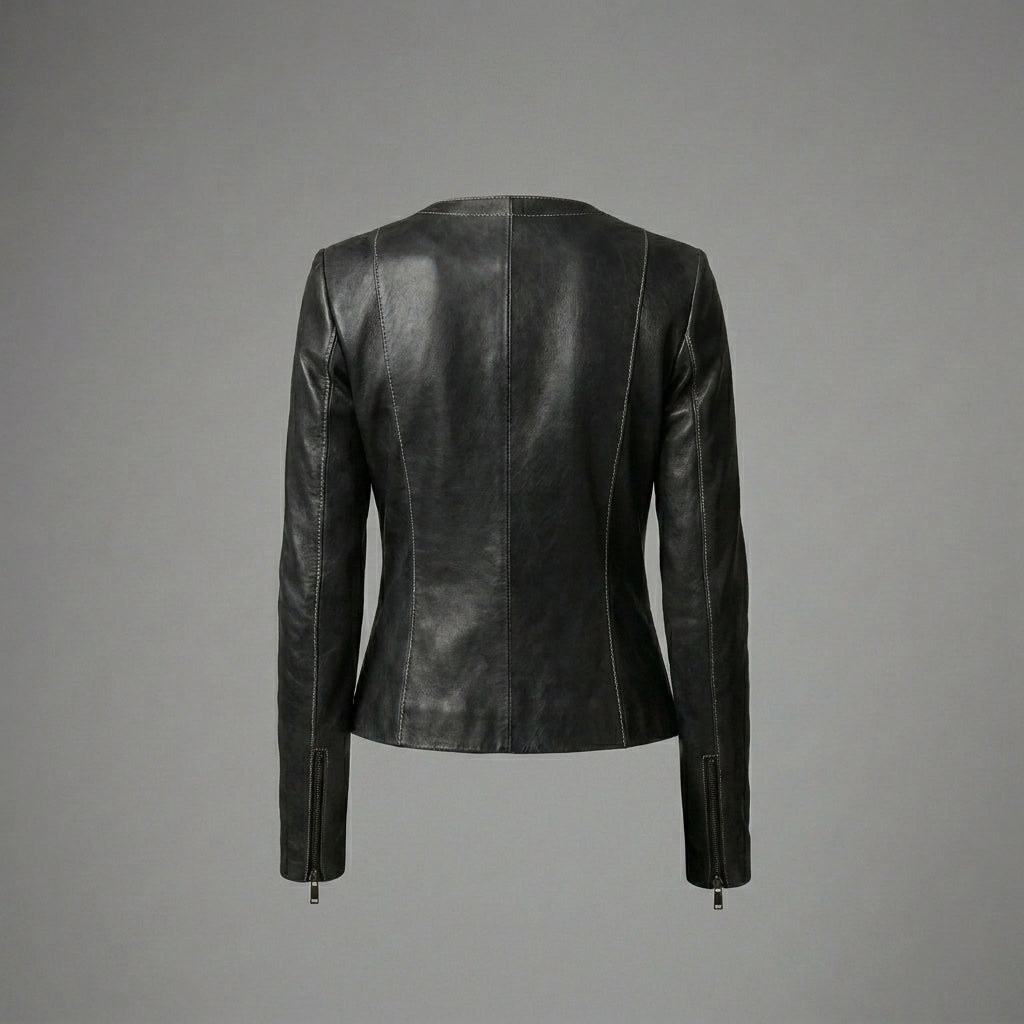 Men’s Black Essential Leather Jacket