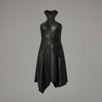 Midnight Black Leather Dress