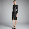 Midnight Black Lambskin Leather Jumpsuit