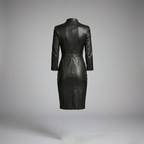 Midnight Black Lambskin Leather Jumpsuit