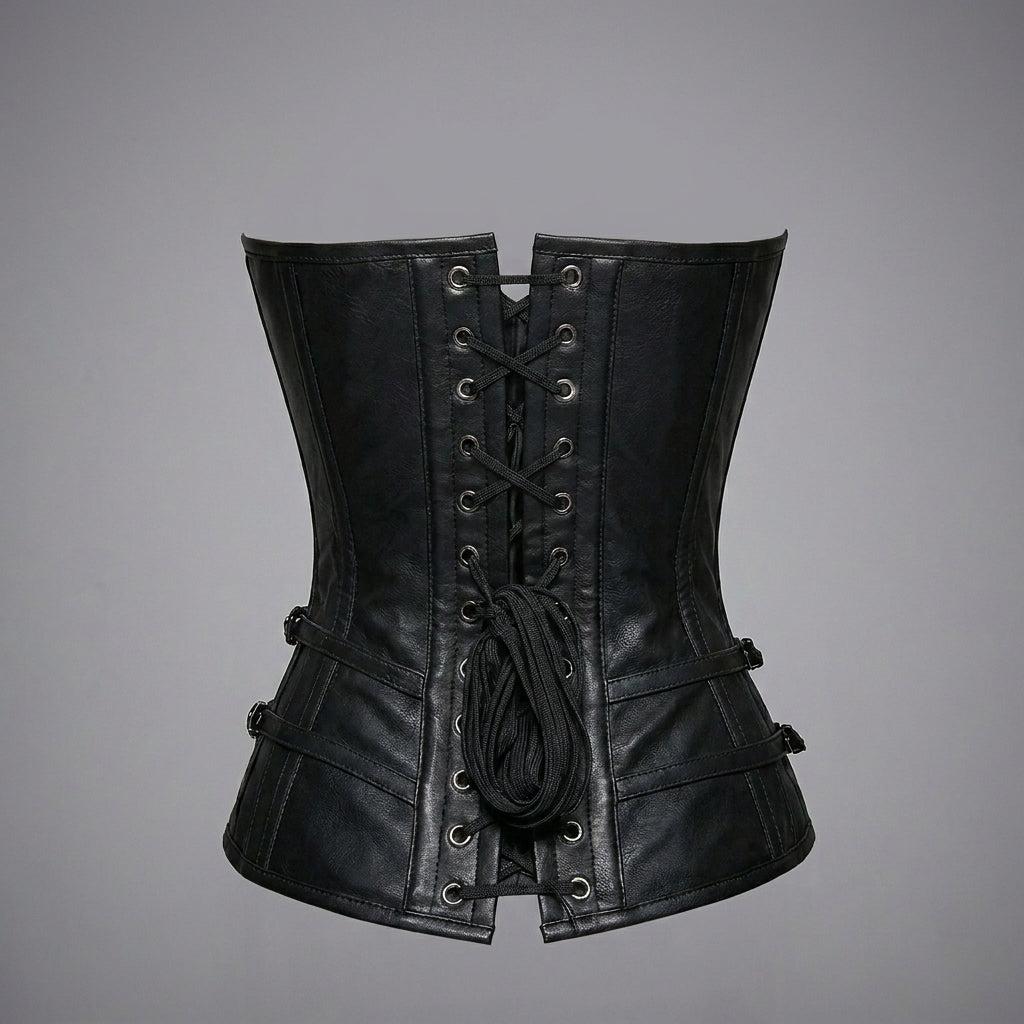 Midnight Leather Corset