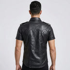 Men’s Sheep Leather Uniform-Style Shirt