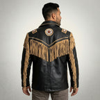 Men’s Vintage Black Cowhide Leather Jacket