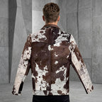 Men’s Natural Cowhide Hair-On Leather Jacket