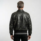 Men’s Vintage Military Flight Leather Jacket