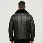 Men’s Black Hooded Bomber Jacket