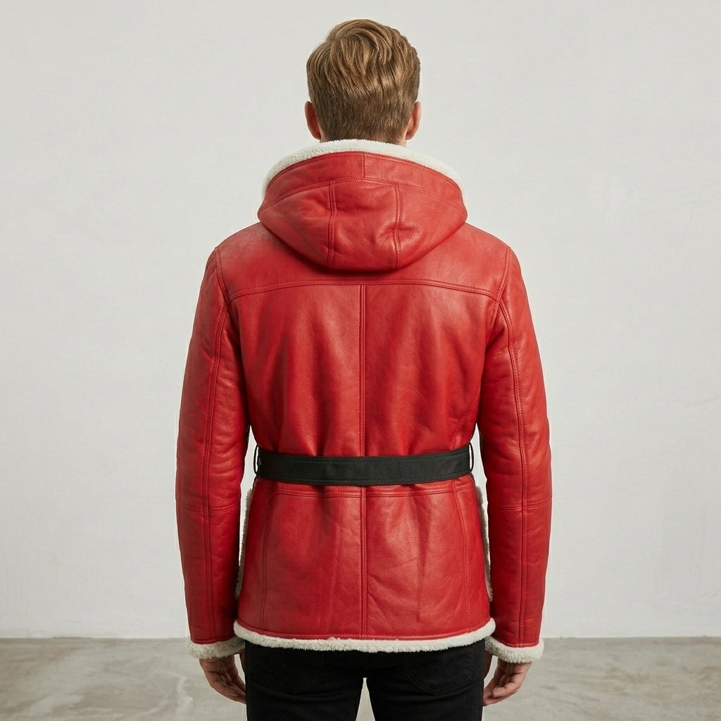 Men’s Santa Claus Red Hooded Jacket