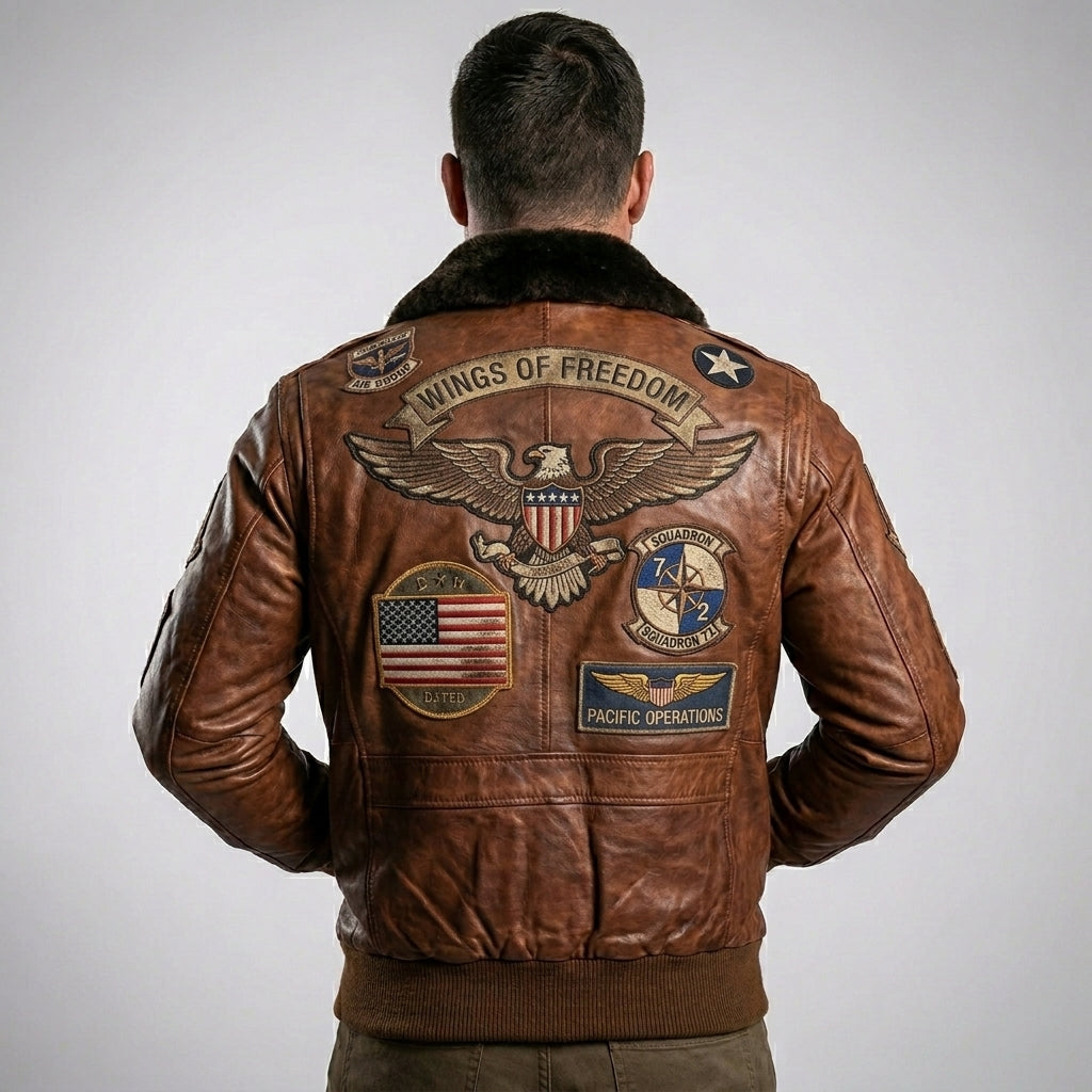 Men’s Genuine Leather Fur Jacket