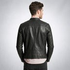 Men’s Classic Casual Black Leather Jacket