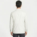 Men’s Soft White Lambskin Leather Blazer