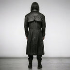 Men’s Steampunk Leather Vampire Trench Coat