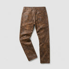 Men’s Brown Genuine Leather Pants