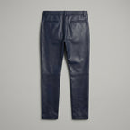 Men’s Navy Blue Sheepskin Leather Pants