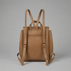 Classic Brown Leather Backpack for Women