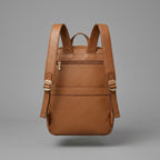 Brown Classic Genuine Leather Backpack for Women