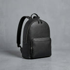 Classic Black Leather Backpack for Women
