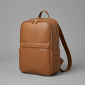 Brown Classic Genuine Leather Backpack for Women
