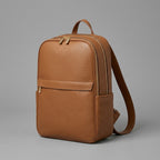 Brown Classic Genuine Leather Backpack for Women