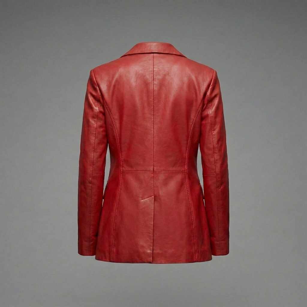Women’s Leather Corset Blazer