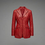 Women’s Leather Corset Blazer
