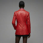Women’s Leather Corset Blazer
