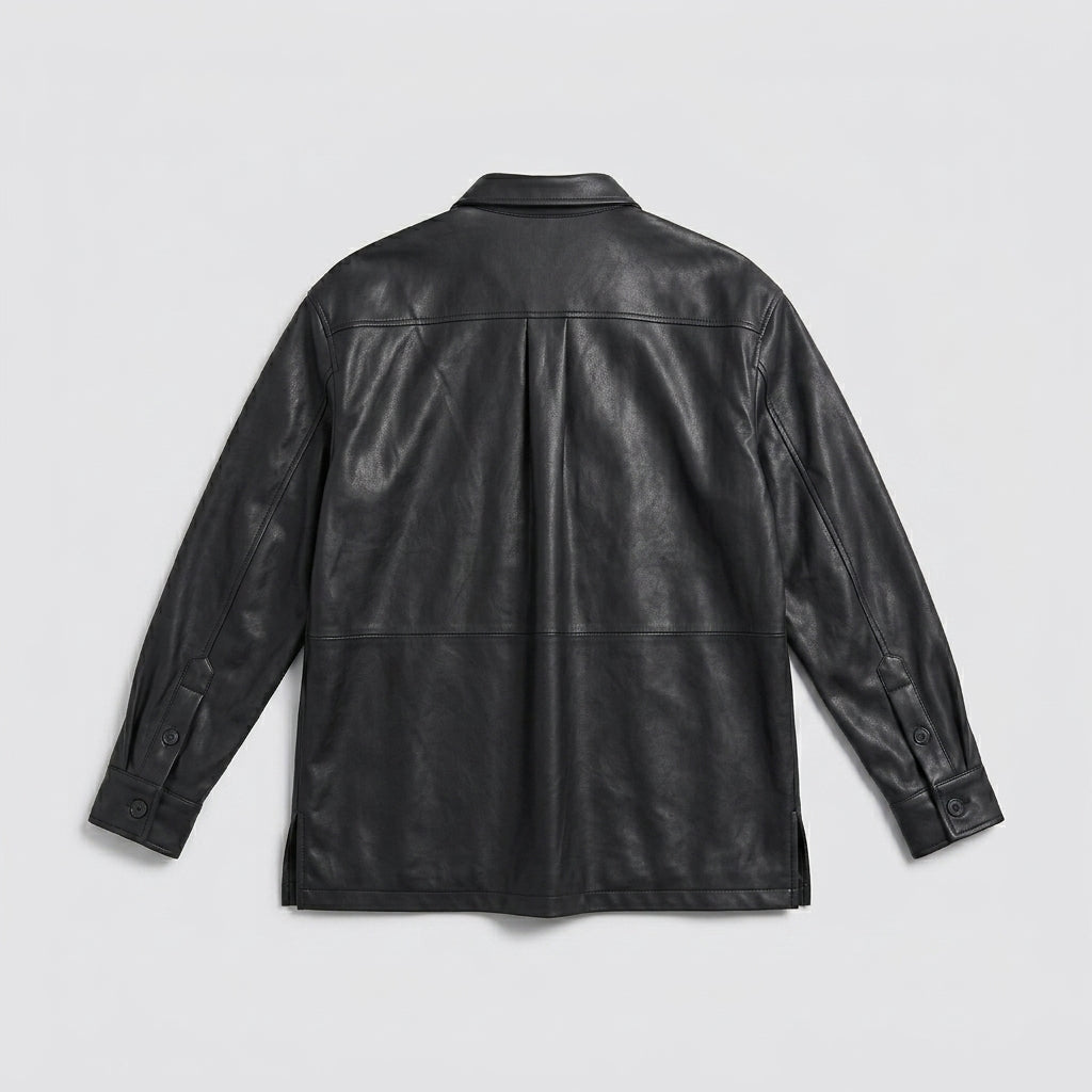 Men’s Genuine Lambskin Leather Shirt