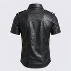 Men’s Sheep Leather Uniform-Style Shirt