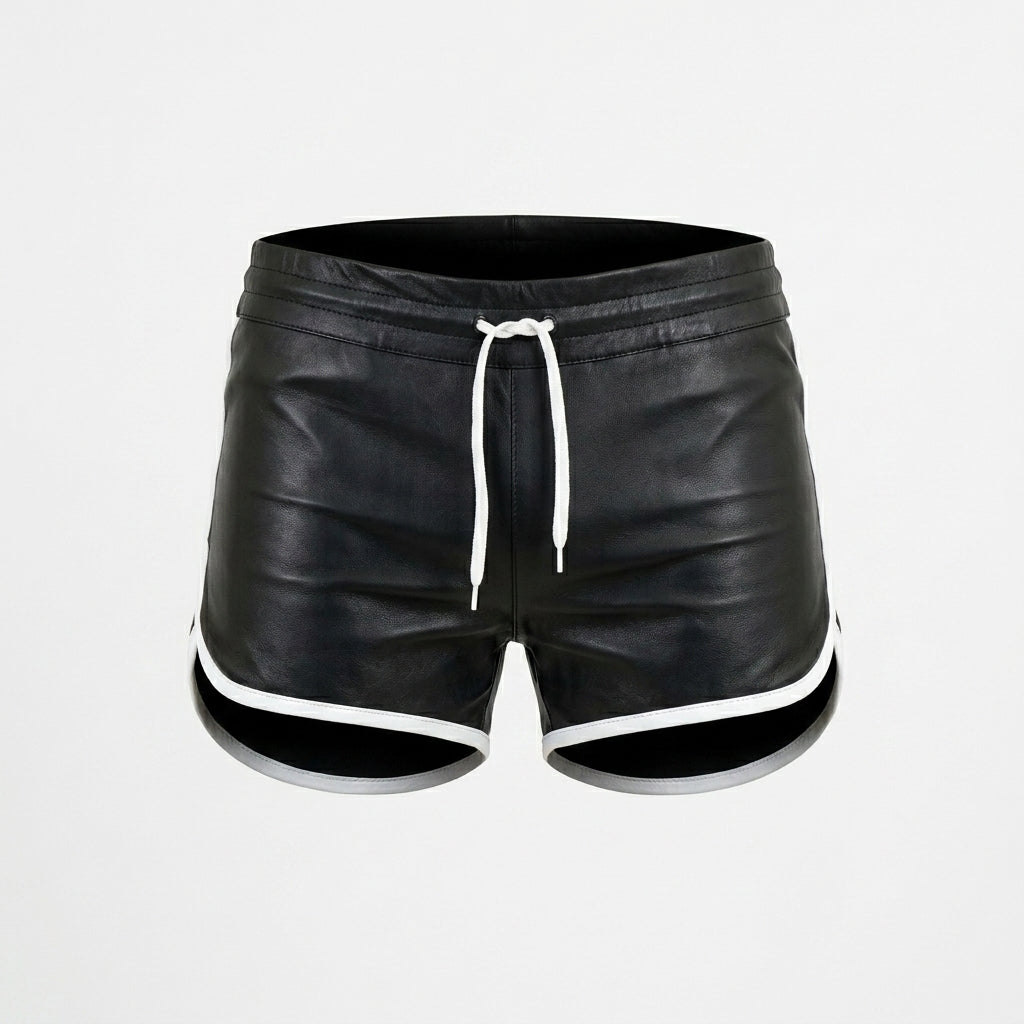 Men’s Genuine Leather Gym & Beach Shorts