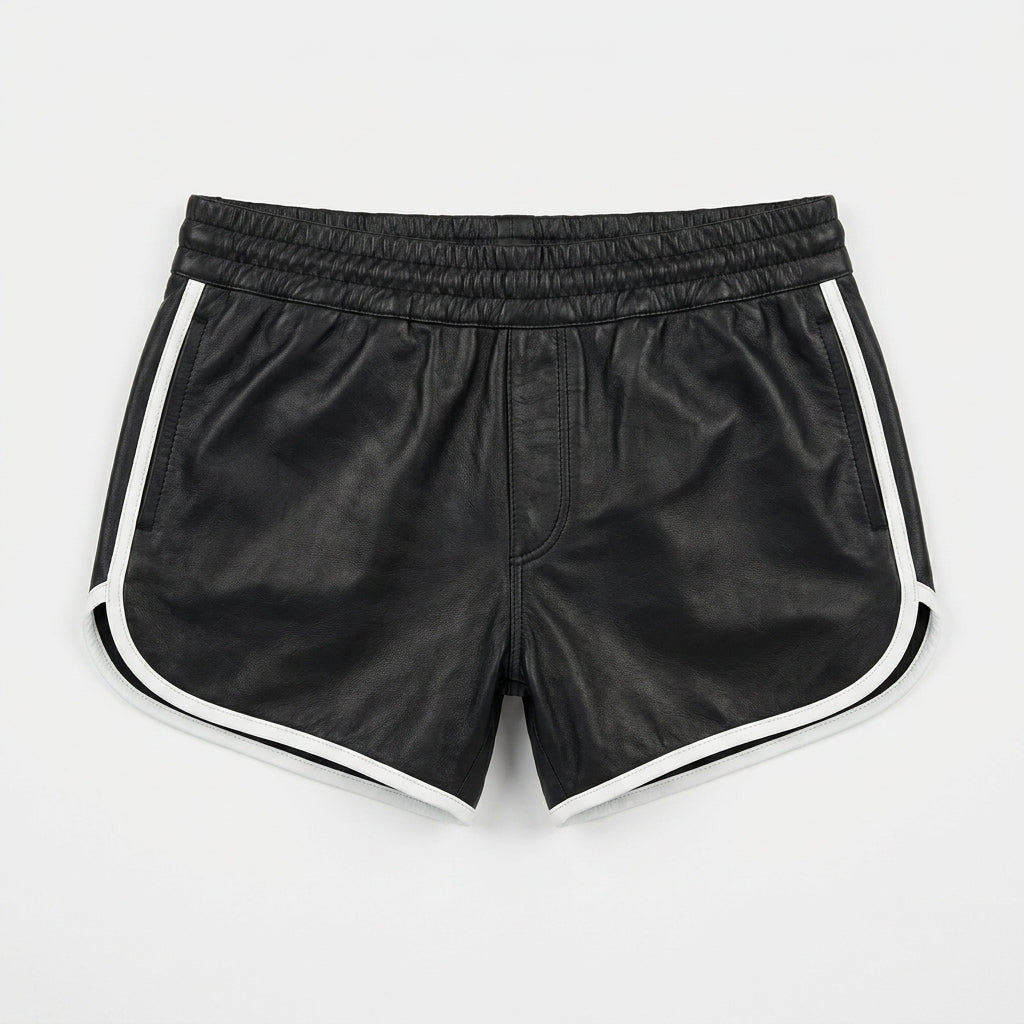 Men’s Genuine Leather Gym & Beach Shorts