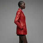Women’s Leather Corset Blazer