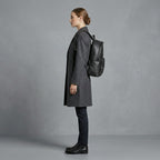 Classic Black Leather Backpack for Women