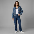 SkyBlue Peter Pan Collar Denim Jacket
