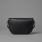 Structured Flap Crossbody Bag with Dual Adjustable & Detachable Straps