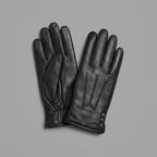 Studded Cuff Leather Gloves