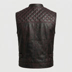 Men’s Leather Motorcycle Vest