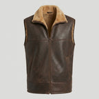 Men’s Shearling Fur Flight Pilot Vest