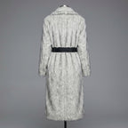 White Faux Fur Coat for Women