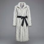 White Faux Fur Coat for Women