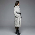White Faux Fur Coat for Women